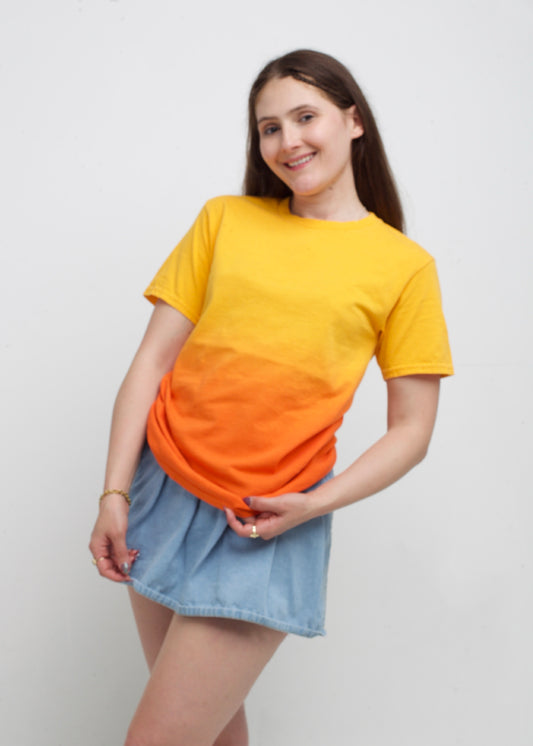 Yellow / Orange Dip Dye T-Shirt (Closeout)