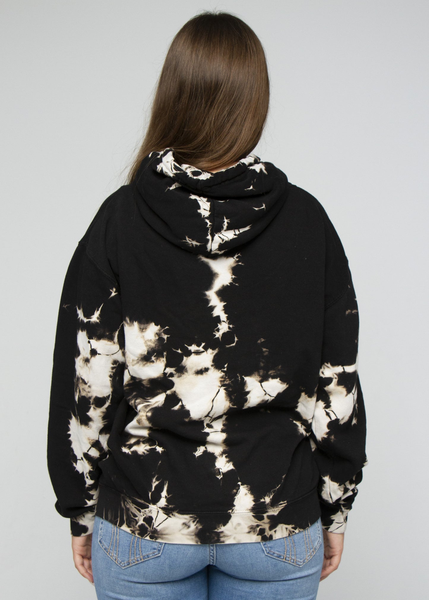 Black Khaki Crystal Wash Hoodie