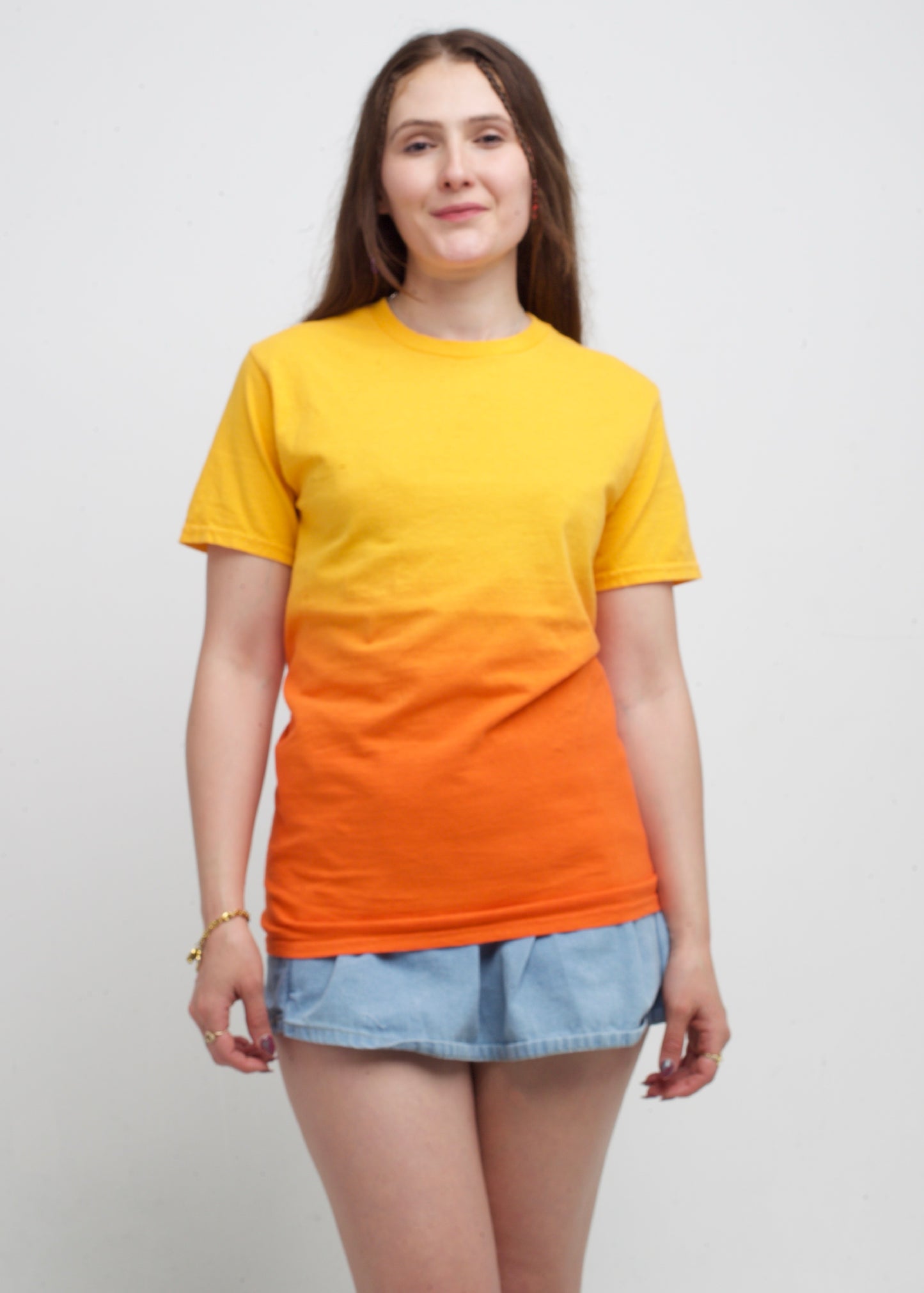 Yellow / Orange Dip Dye T-Shirt