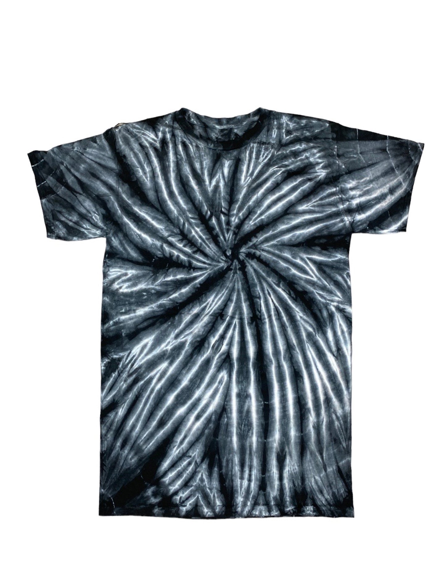 Black Spiral Tie Dye T-Shirt (Clouseout)
