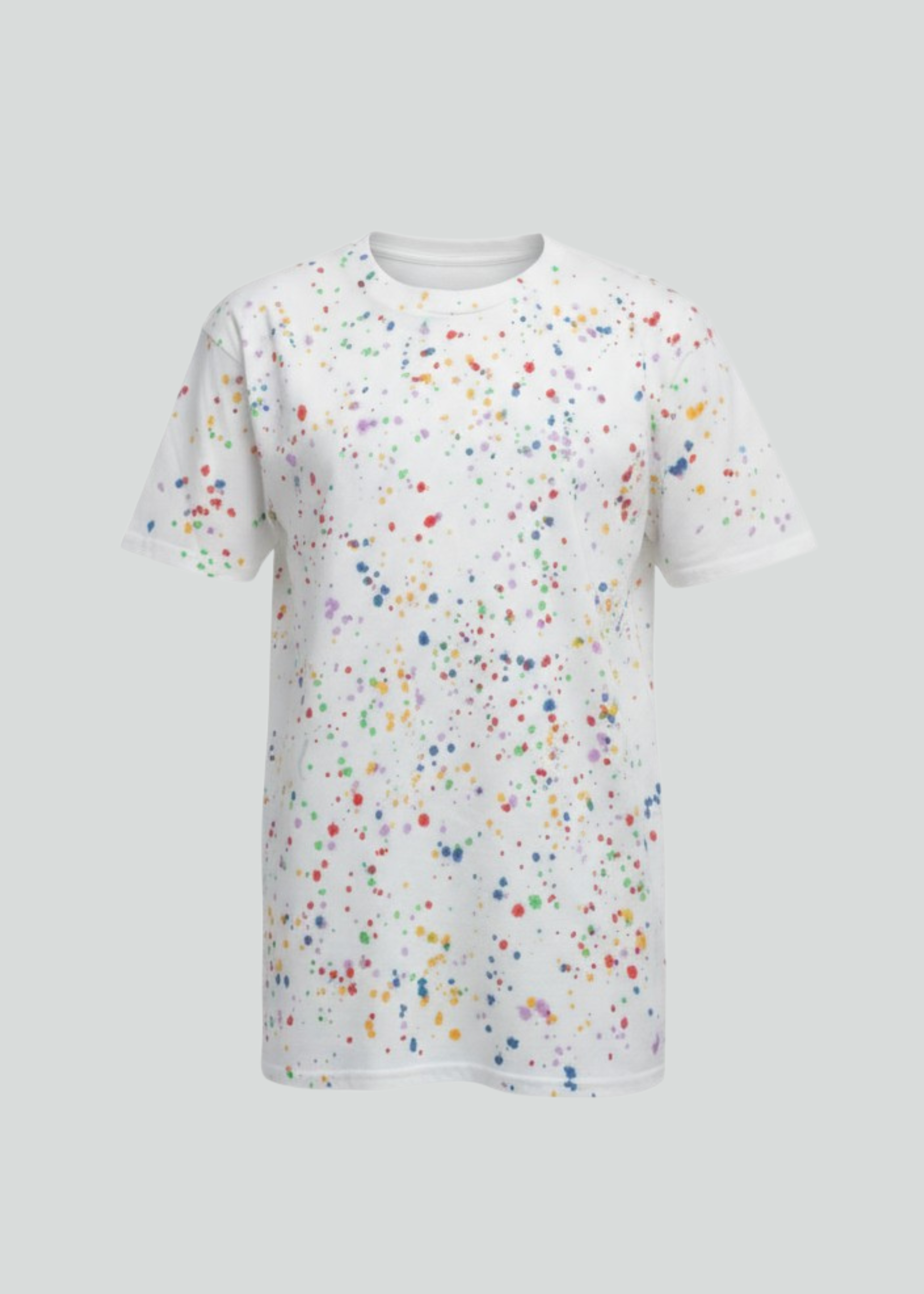 Multi-Color Sprinkle Tie Dye Short Sleeve T-Shirt | Custom Colors