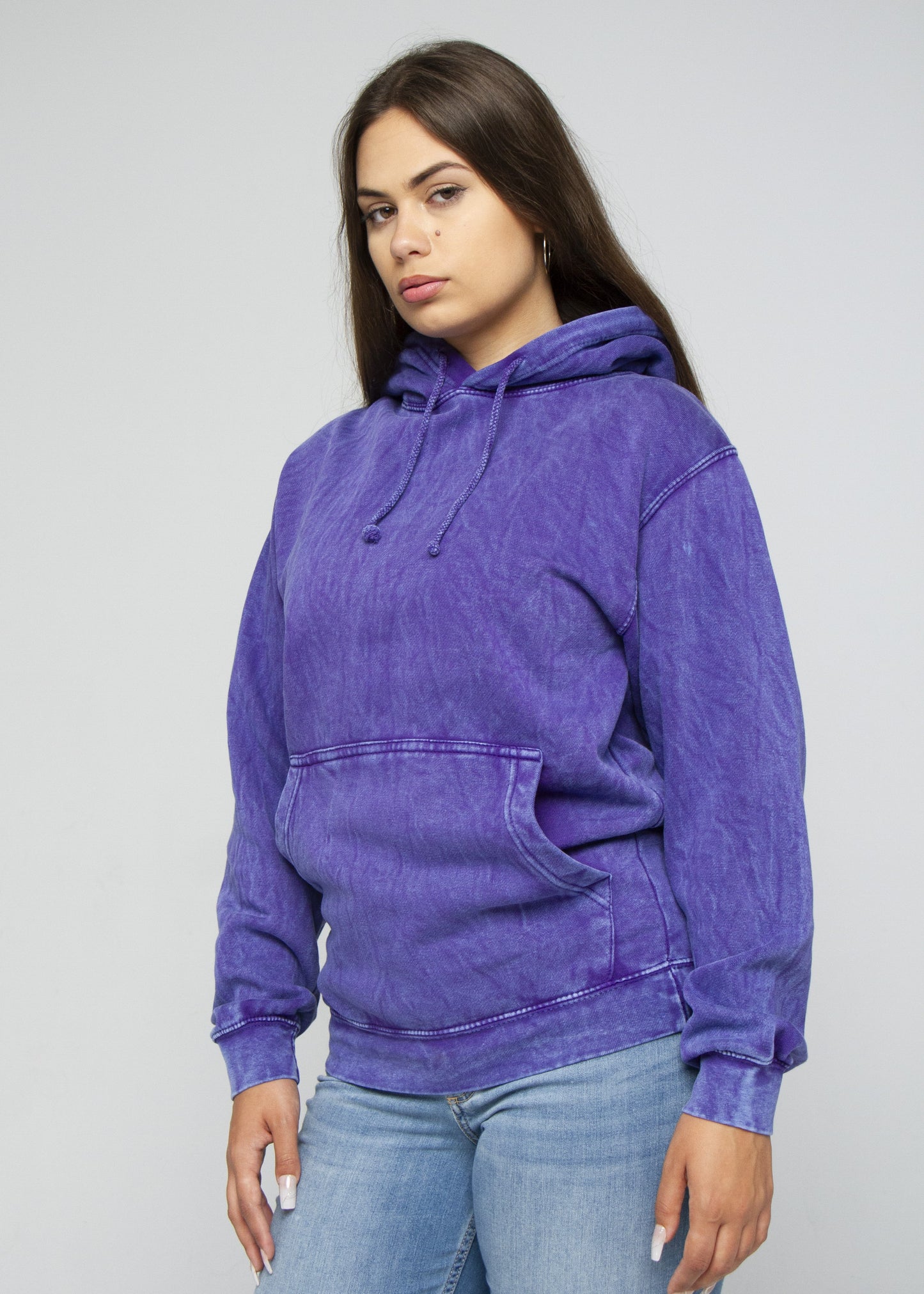 Purple Mineral Wash Hoodie