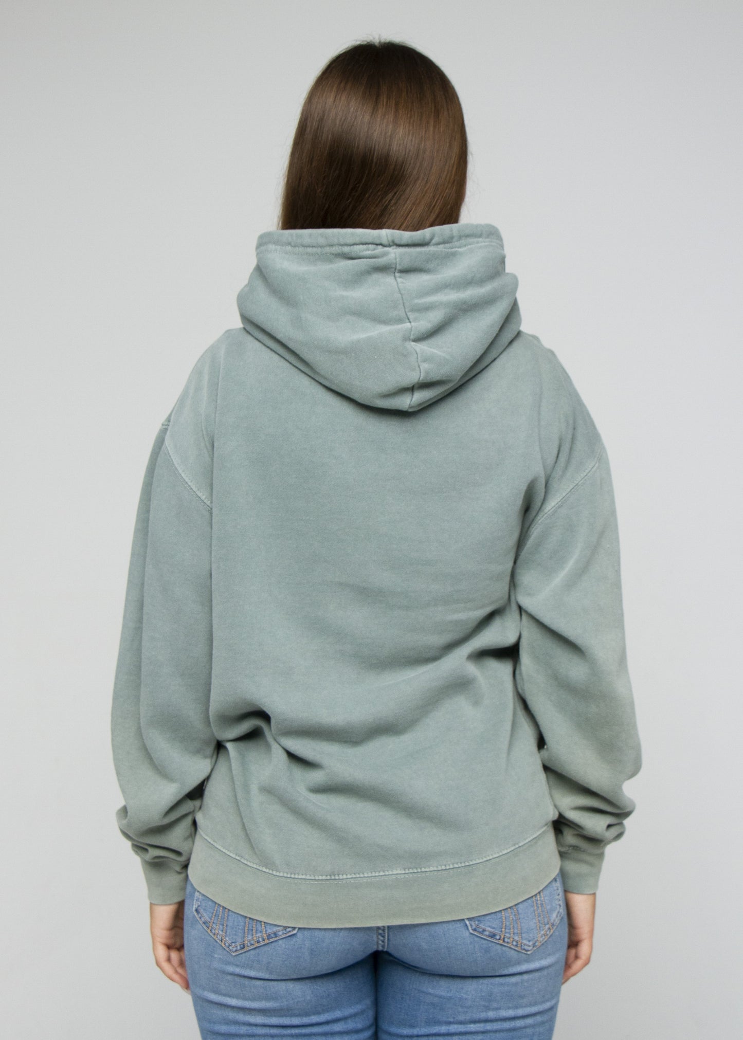 Seafoam Green Pigment Dye Hoodie