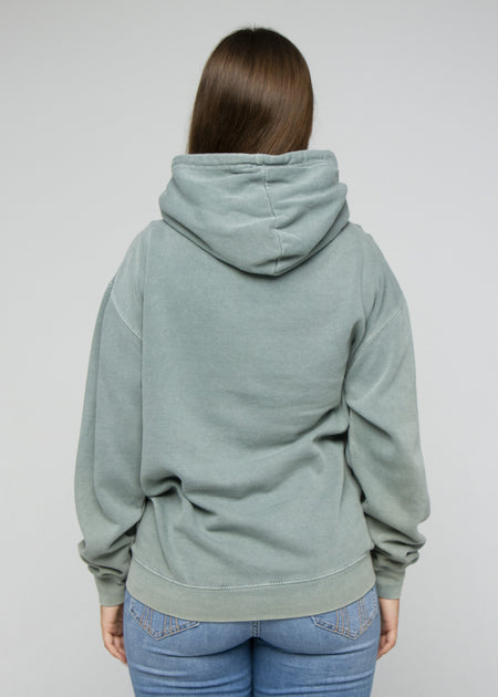 Green Pigment Dye Pullover Hoodie | Custom Colors Apparel