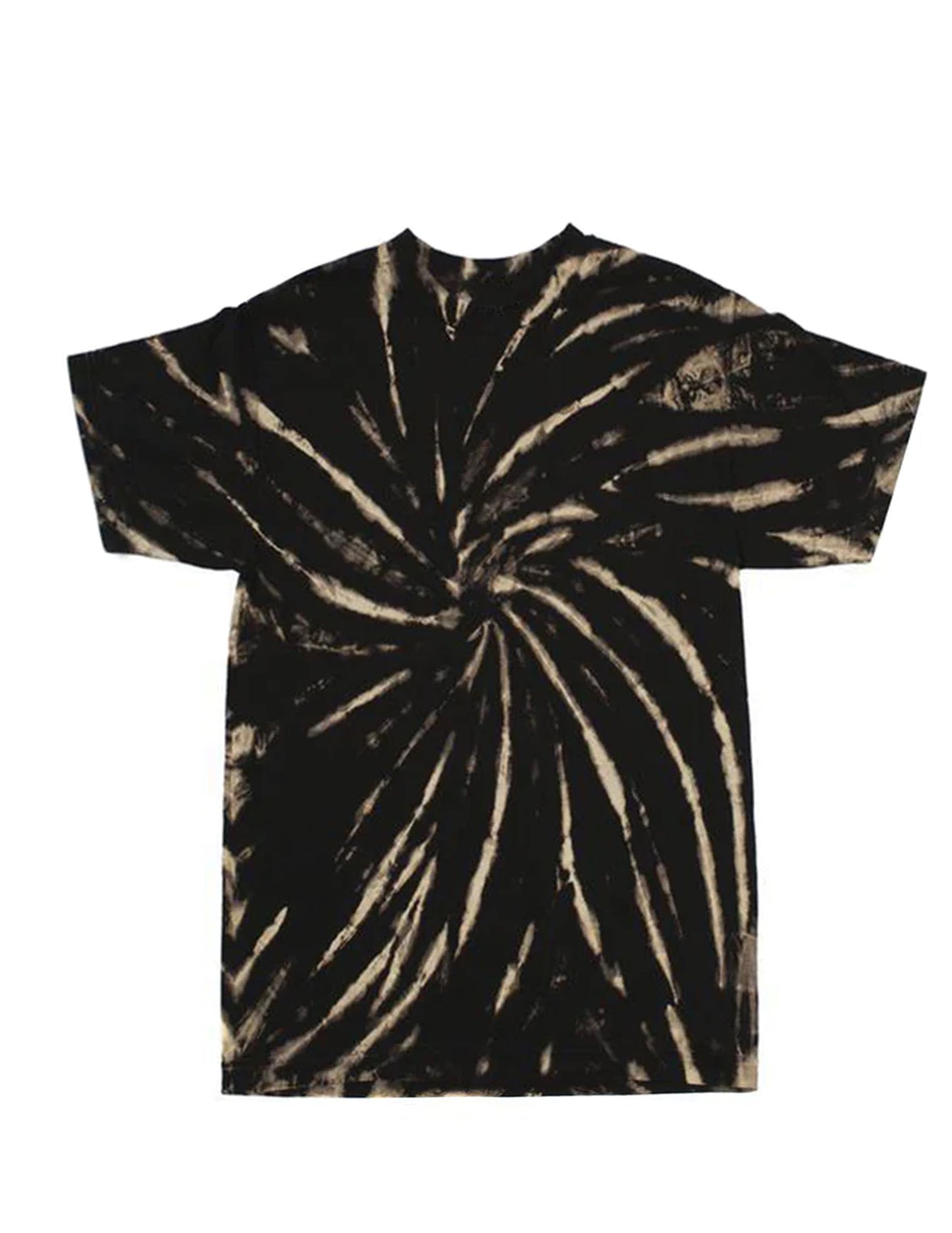 Black / Khaki Spiral Tie Dye T-Shirt (Closeout)
