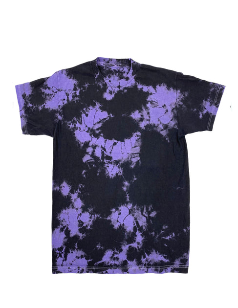 Black / Purple Crystal Wash Short Sleeve T-Shirt