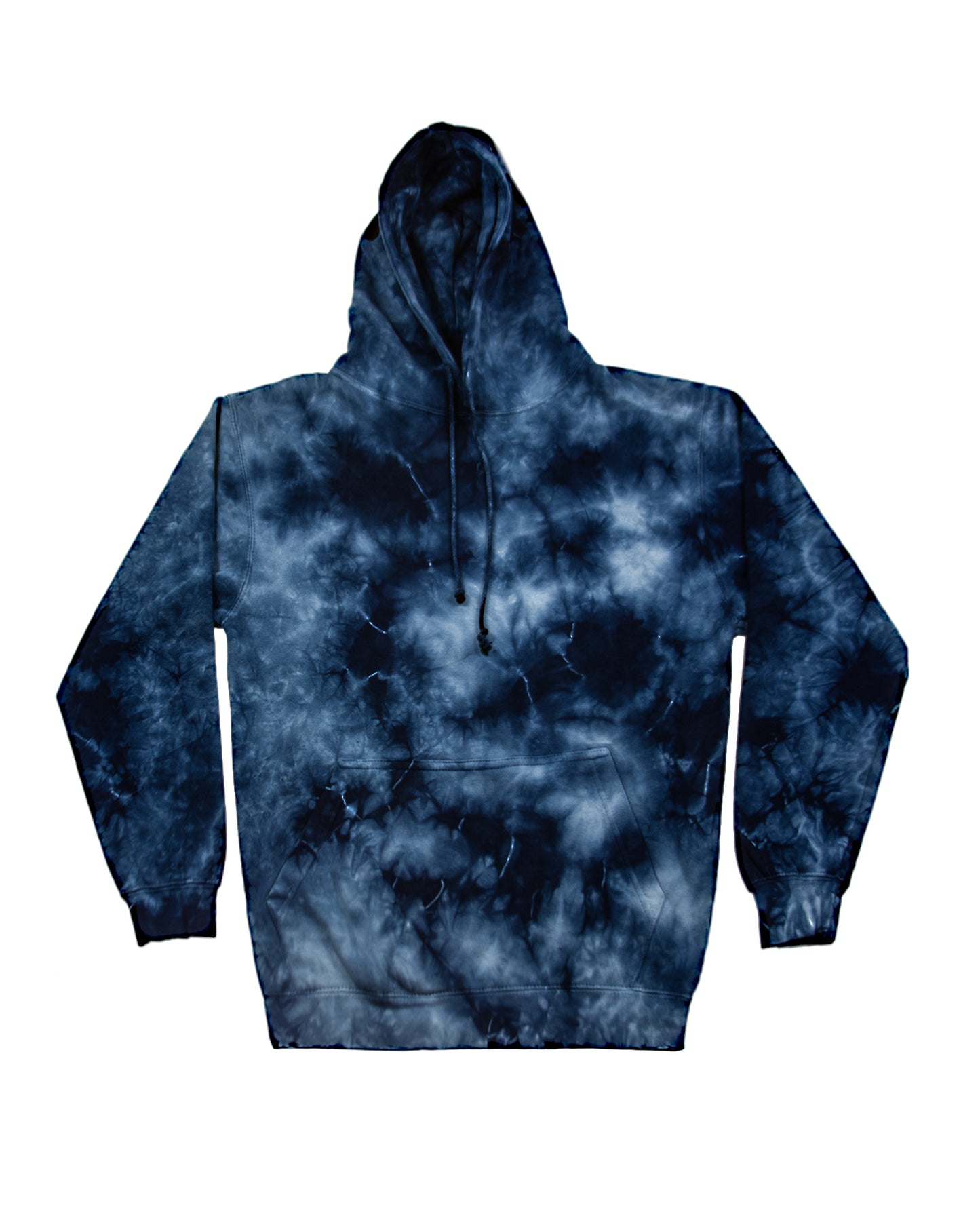Blue Crystal Wash Tie Dye Hoodie