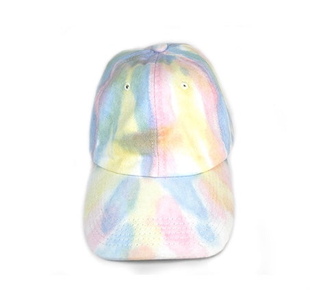 Tie Dye Dad Hat Multi-Pastel Colors