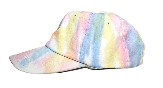 Tie Dye Dad Hat Multi-Pastel Colors