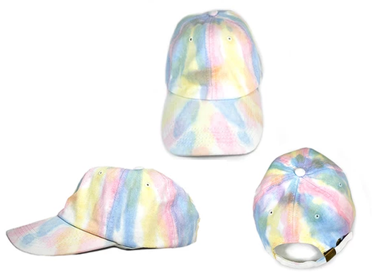 Tie Dye Dad Hat Multi-Pastel Colors