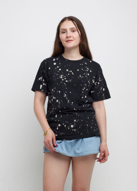 Black / Khaki Sprinkle Dye T-Shirt