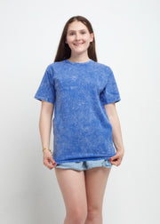 Royal Blue Mineral Wash T-Shirt