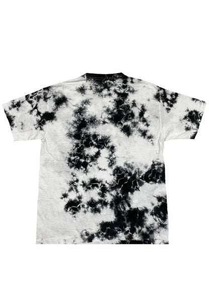 Black White Crystal Wash Tie Dye T-Shirt Alstyle 1301