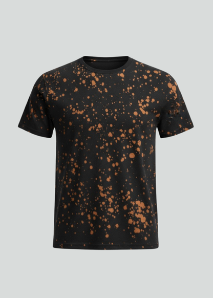 Black / Rust Sprinkle Dye T-Shirt