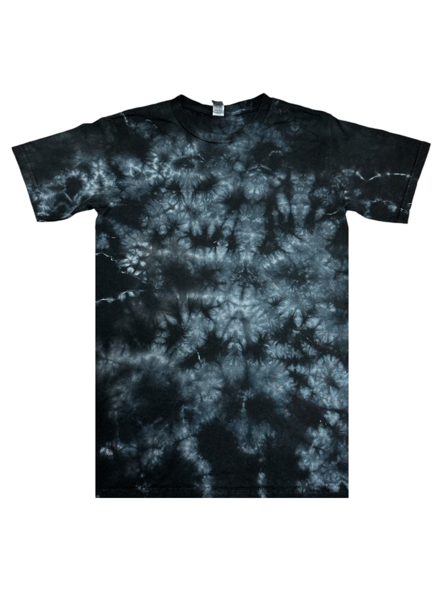 Black White Crystal Wash Tie Dye T-Shirt V2