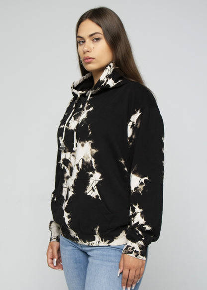 Black Khaki Crystal Wash Hoodie