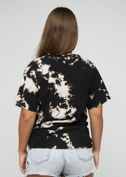 Black Khaki Crystal Wash Tie Dye T-Shirt Alstyle 1301