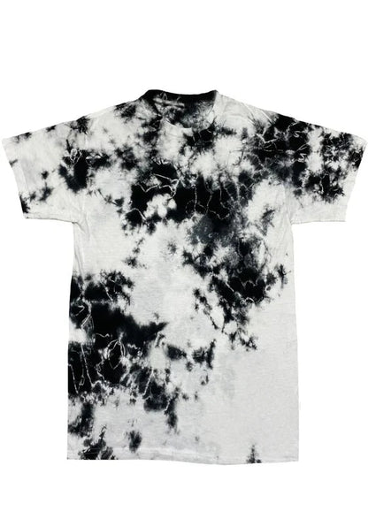 Black White Crystal Wash Tie Dye T-Shirt Alstyle 1301