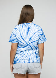 Blue Spiral Tie Dye T-Shirt