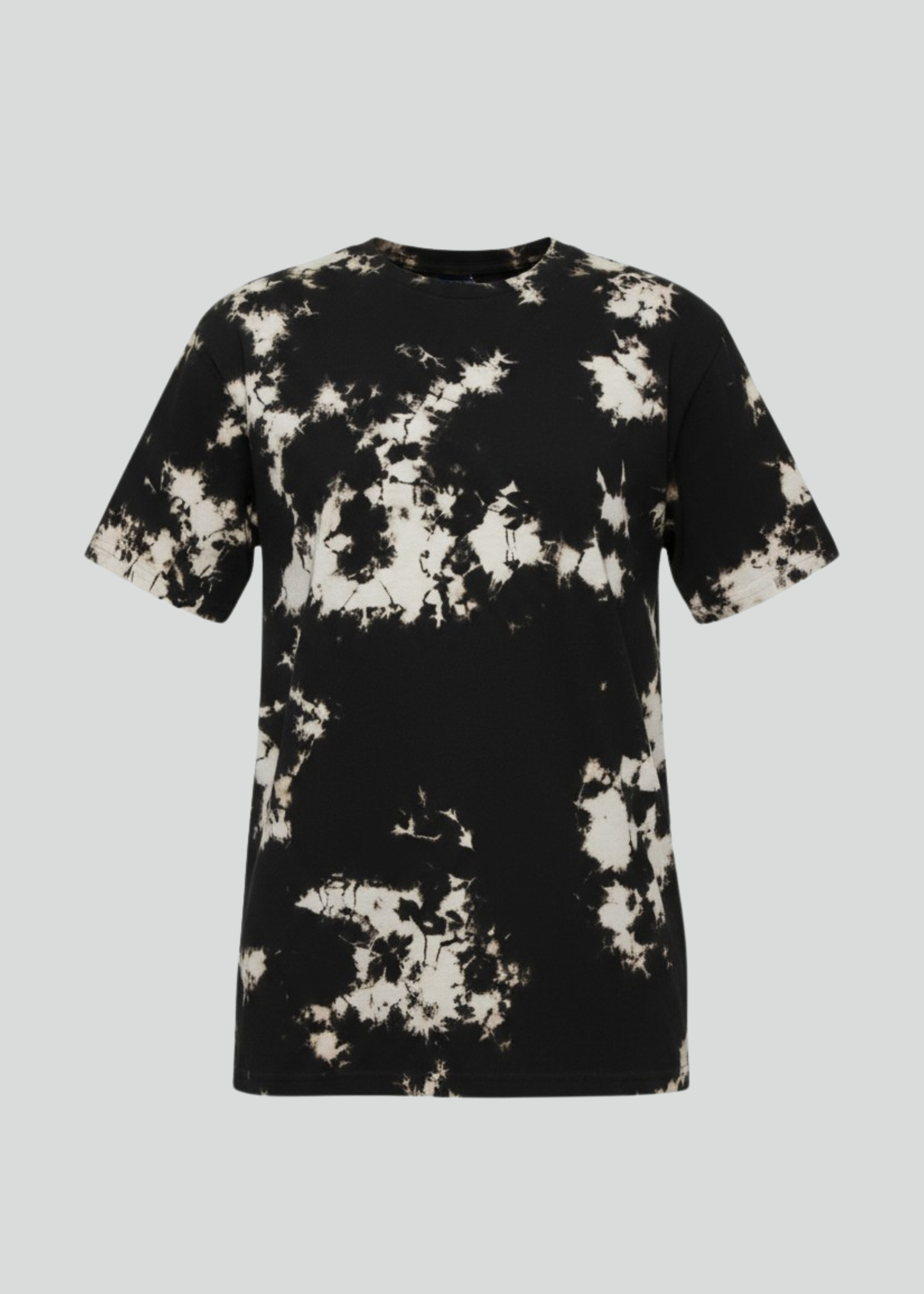 Black Khaki Crystal Wash Tie Dye T-Shirt