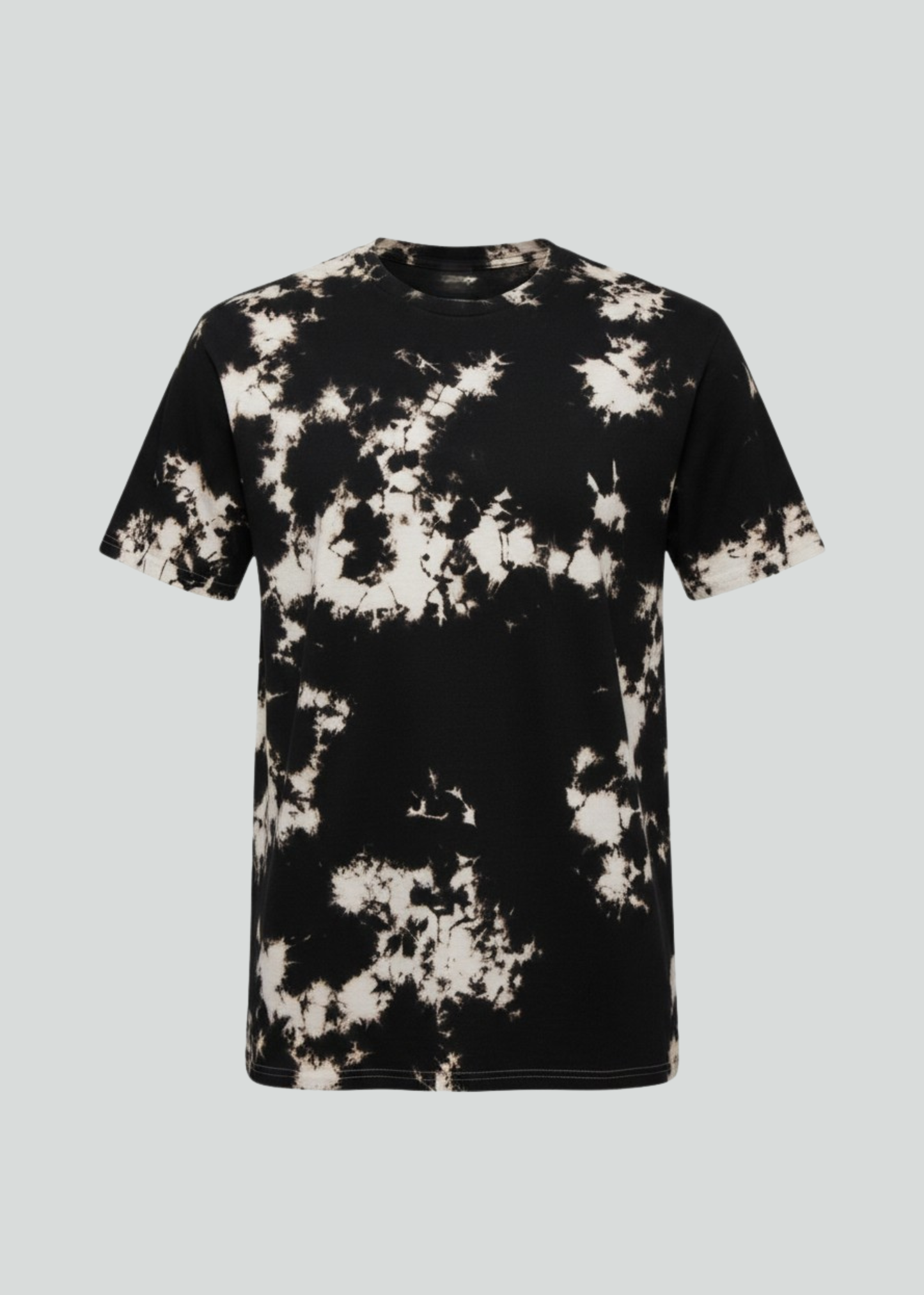 Black Khaki Crystal Wash Tie Dye T-Shirt