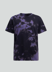 Black Purple Crystal Wash Tie Dye T-Shirt