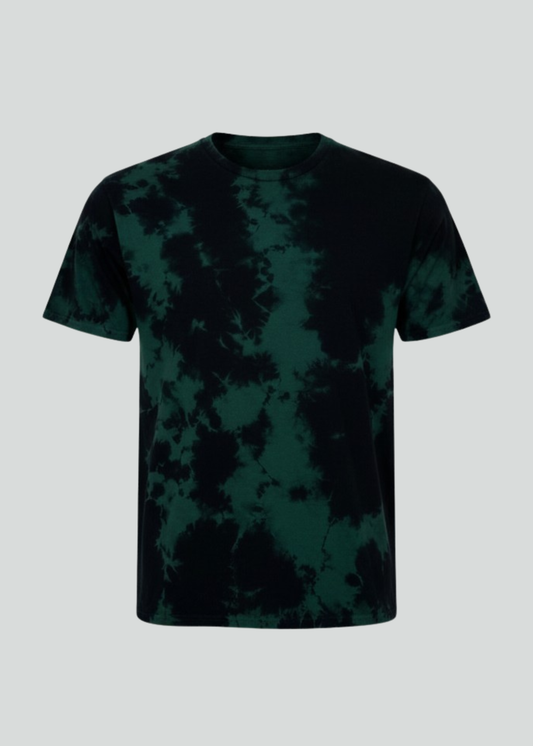 Black / Forest Green Crystal Wash T-Shirt