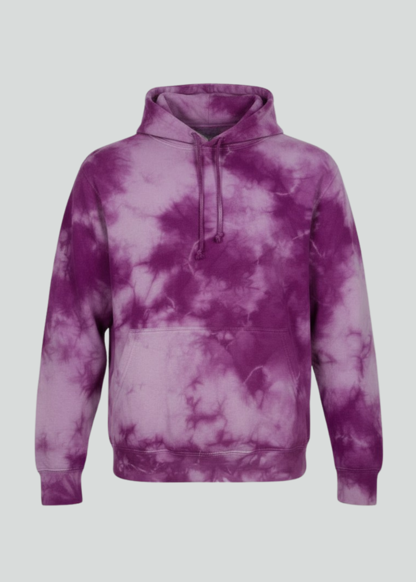 Magenta Crystal Wash Tie Dye Hoodie