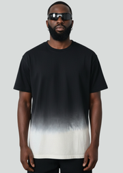 Black White Dip Dye T-Shirt