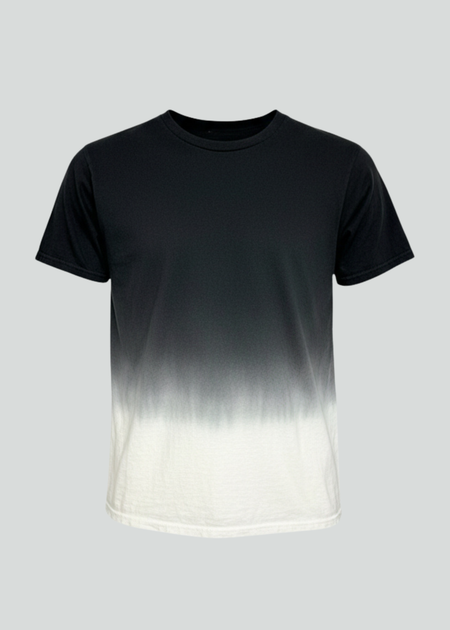 Black White Dip Dye T-Shirt