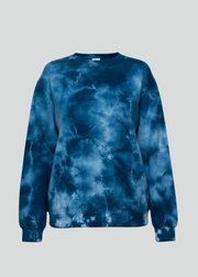Blue Crystal Wash Crewneck Sweater