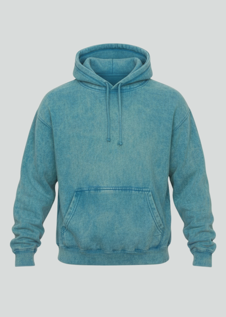 Aqua Mineral Wash Hoodie