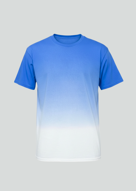 Blue White Dip Dye T-Shirt