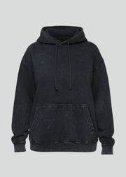 Black Mineral Wash Hoodie