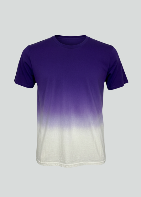 Purple White Dip Dye T-Shirt