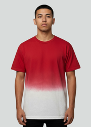 Red White Dip Dye T-Shirt