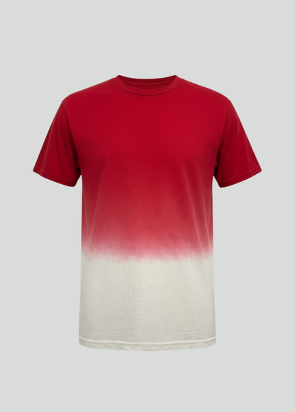 Red White Dip Dye T-Shirt