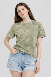 Green / Yellow Mineral Wash T-Shirt