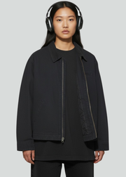 Garment Dyed Black Work Jacket