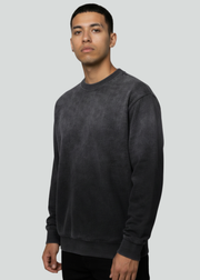 Black Potassium Spray Crewneck Sweatshirts