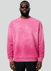 Pink Potassium Spray Crewneck Sweatshirts