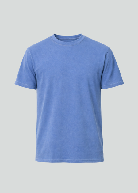 Blue Pigment Dye T-Shirt