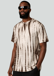 Brown Bamboo Tie Dye T-Shirt
