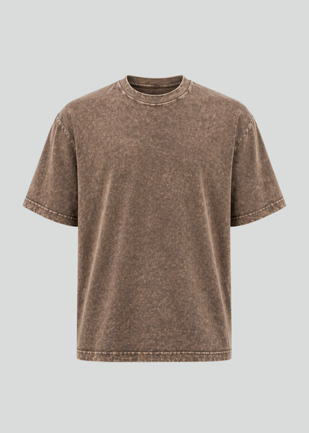 Brown Mineral Wash T-Shirt