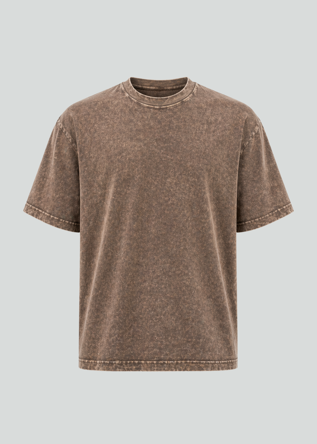 Brown Mineral Wash T-Shirt