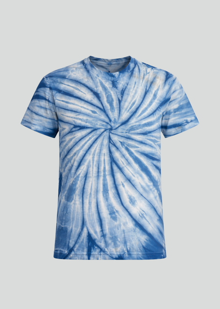 Blue Spiral Tie Dye T-Shirt