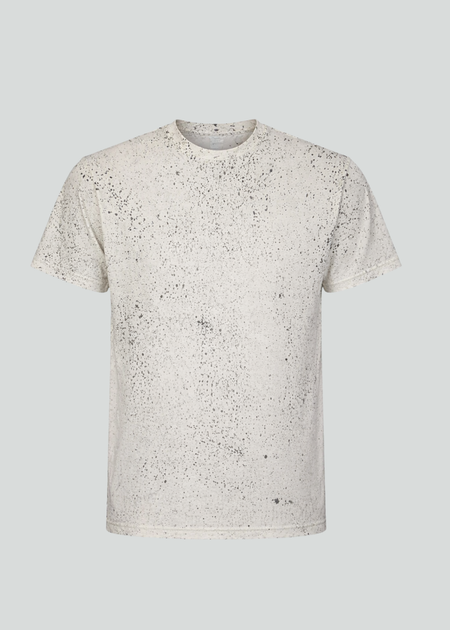 Off White Black Sprinkle Dye T-Shirt Alstyle 1301