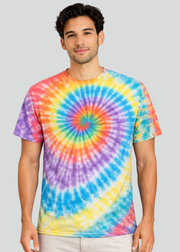Multi-Color Spiral Tie Dye T-Shirt 2 Alstyle 1301
