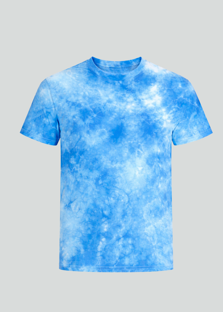 Malibu Blue Crystal Wash Tie Dye T-Shirt