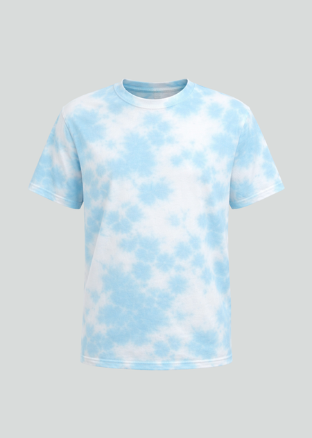 Blue Blotchy Tie Dye T-Shirt